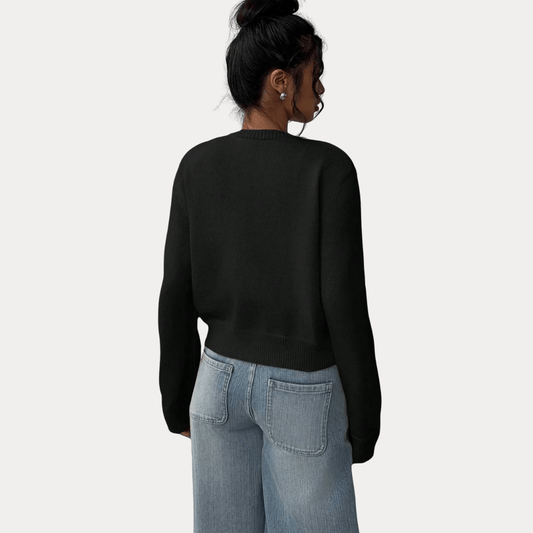 CARDIGAN A MANICHE LUNGHE CON ORLI A COSTINE