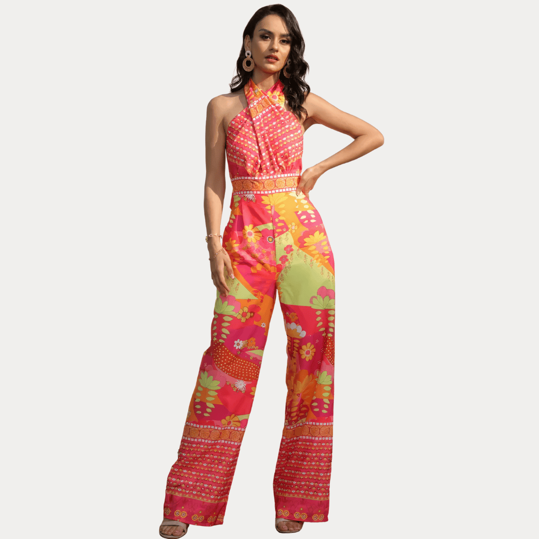 COMPLETO A VITA ALTA CON FANTASIA FLOREALE