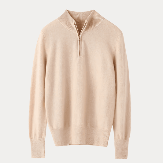 PULLOVER DONNA IN CASHMERE CON ZIP