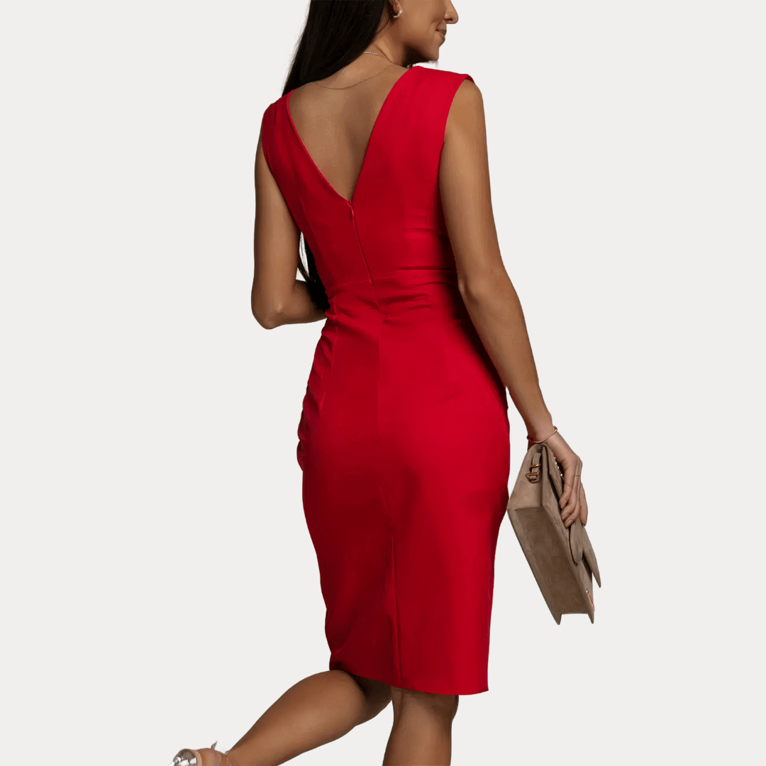 VESTITO CON SCOLLO A V