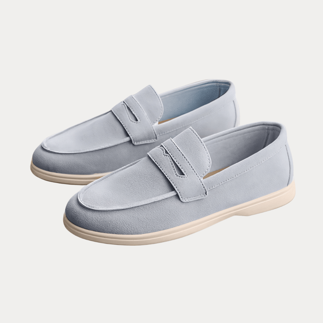 MOCASSINI IN PELLE SCAMOSCIATA