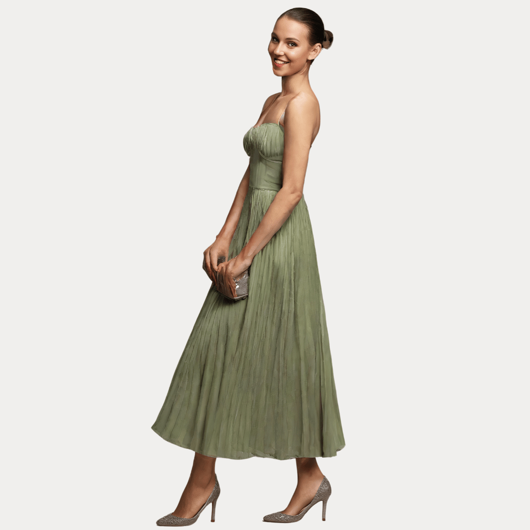 ABITO CON GONNA LUNGA A RIGHE