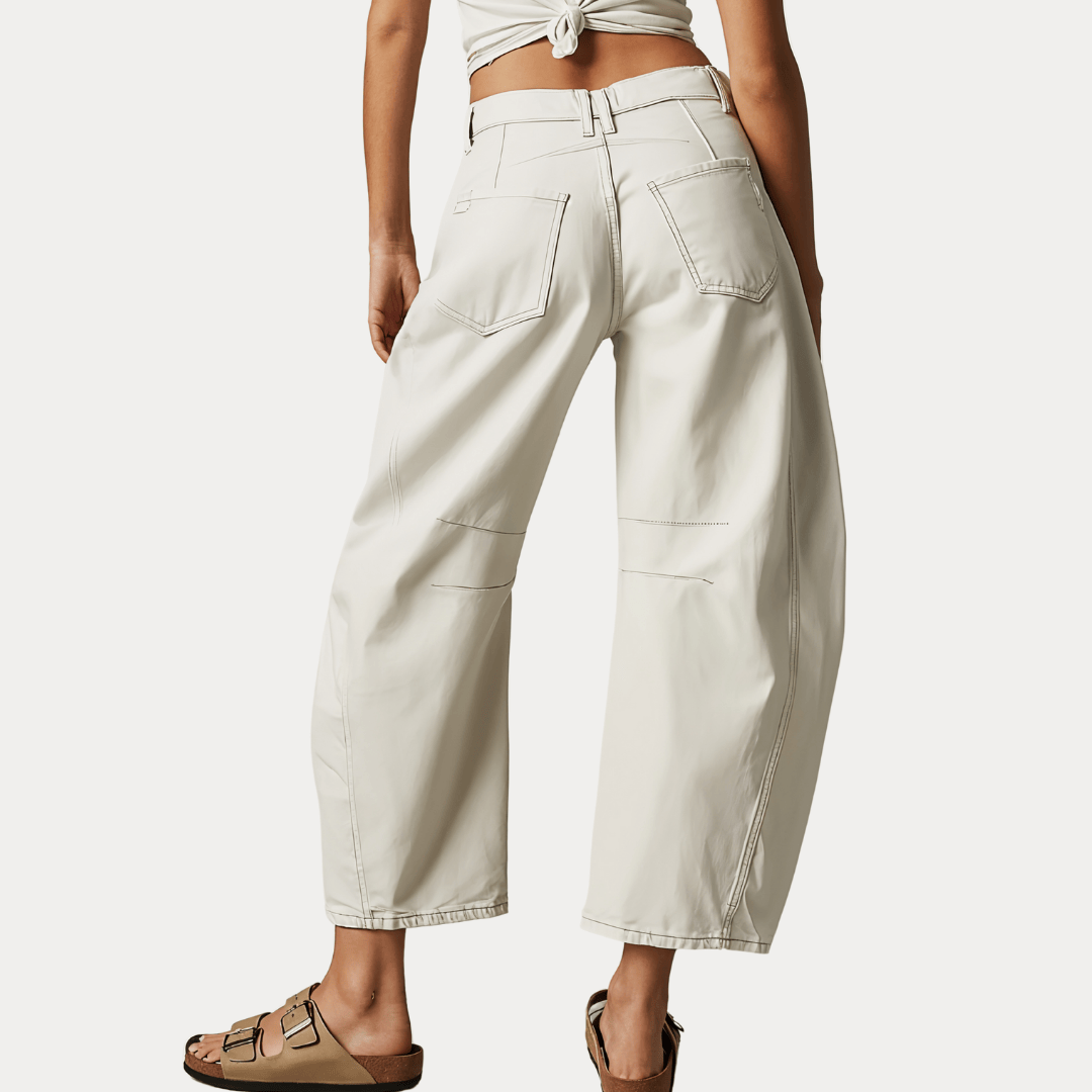 BALLOON JEANS IN COTONE