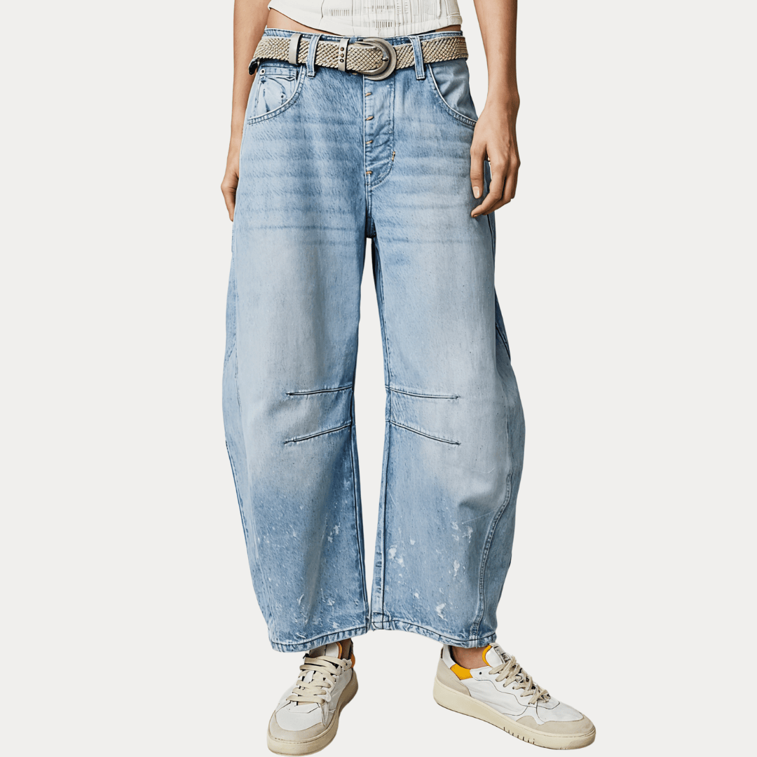 BALLOON JEANS IN COTONE
