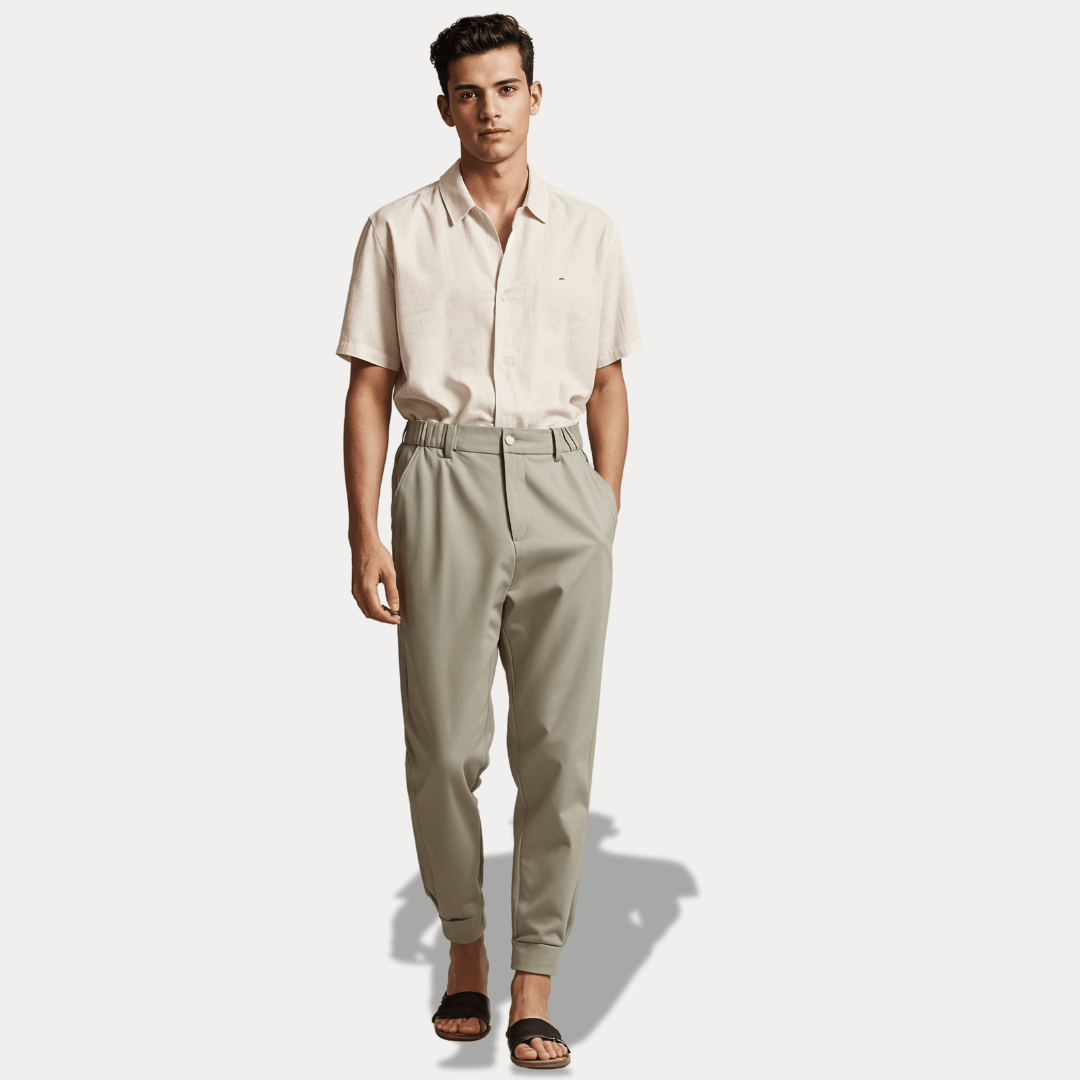 PANTALONI SLIM FIT CON FASCIA ELASTICA