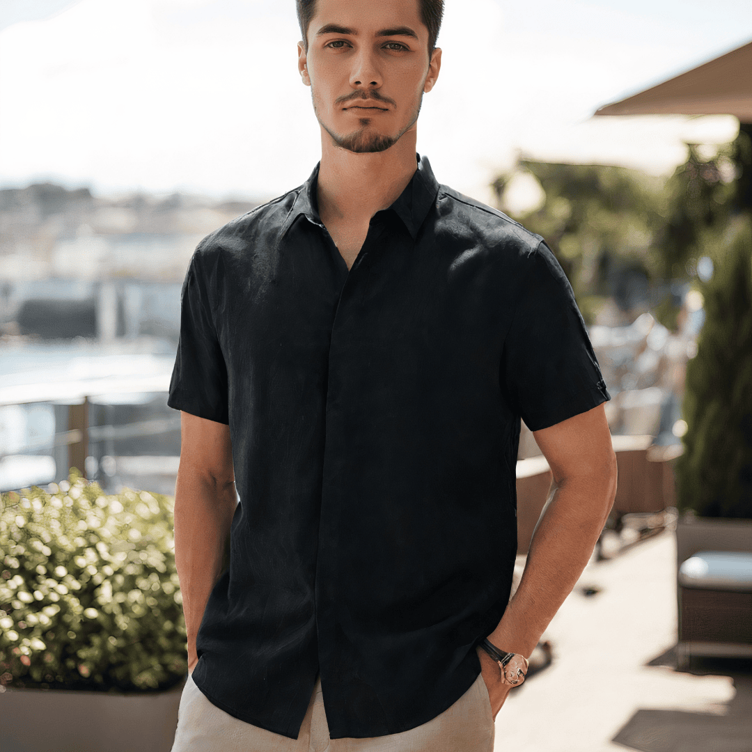 CAMICIA REGULAR A MANICA CORTA