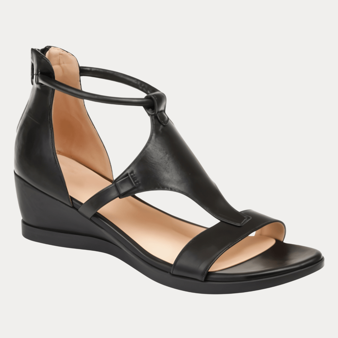 SANDALI TACCO IN PELLE