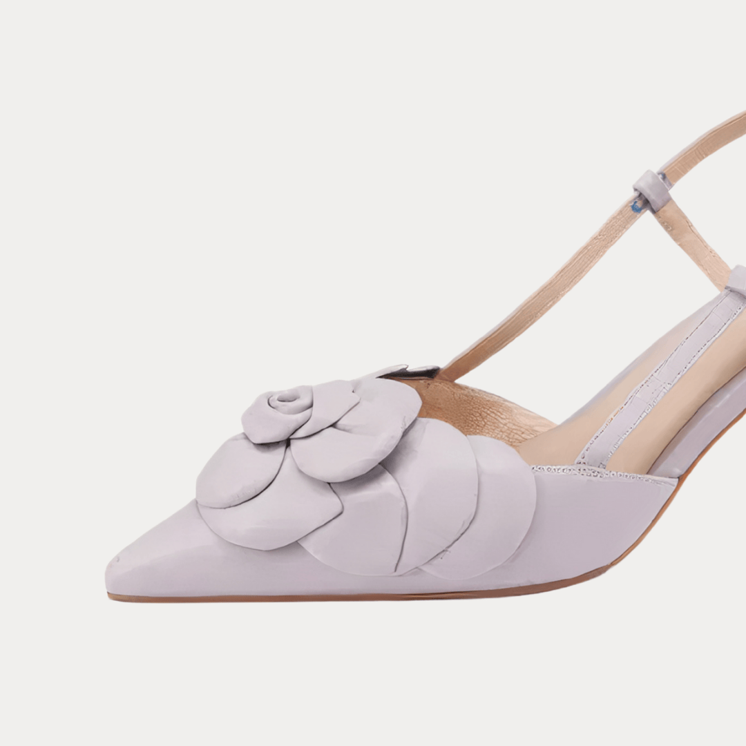 SANDALI A PUNTA DECORO CON FIORE