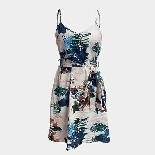 ABITO SENZA MANICHE DESIGN TROPICALE