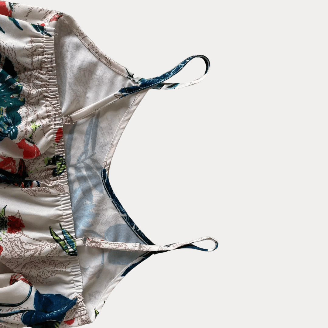 ABITO SENZA MANICHE DESIGN TROPICALE