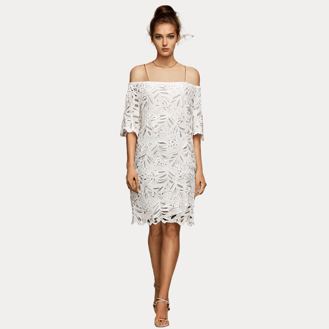 ABITO IN PIZZO FLOREALE