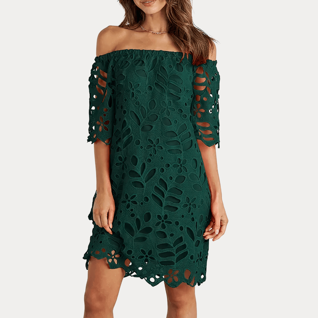 ABITO IN PIZZO FLOREALE