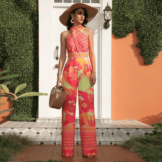 COMPLETO A VITA ALTA CON FANTASIA FLOREALE