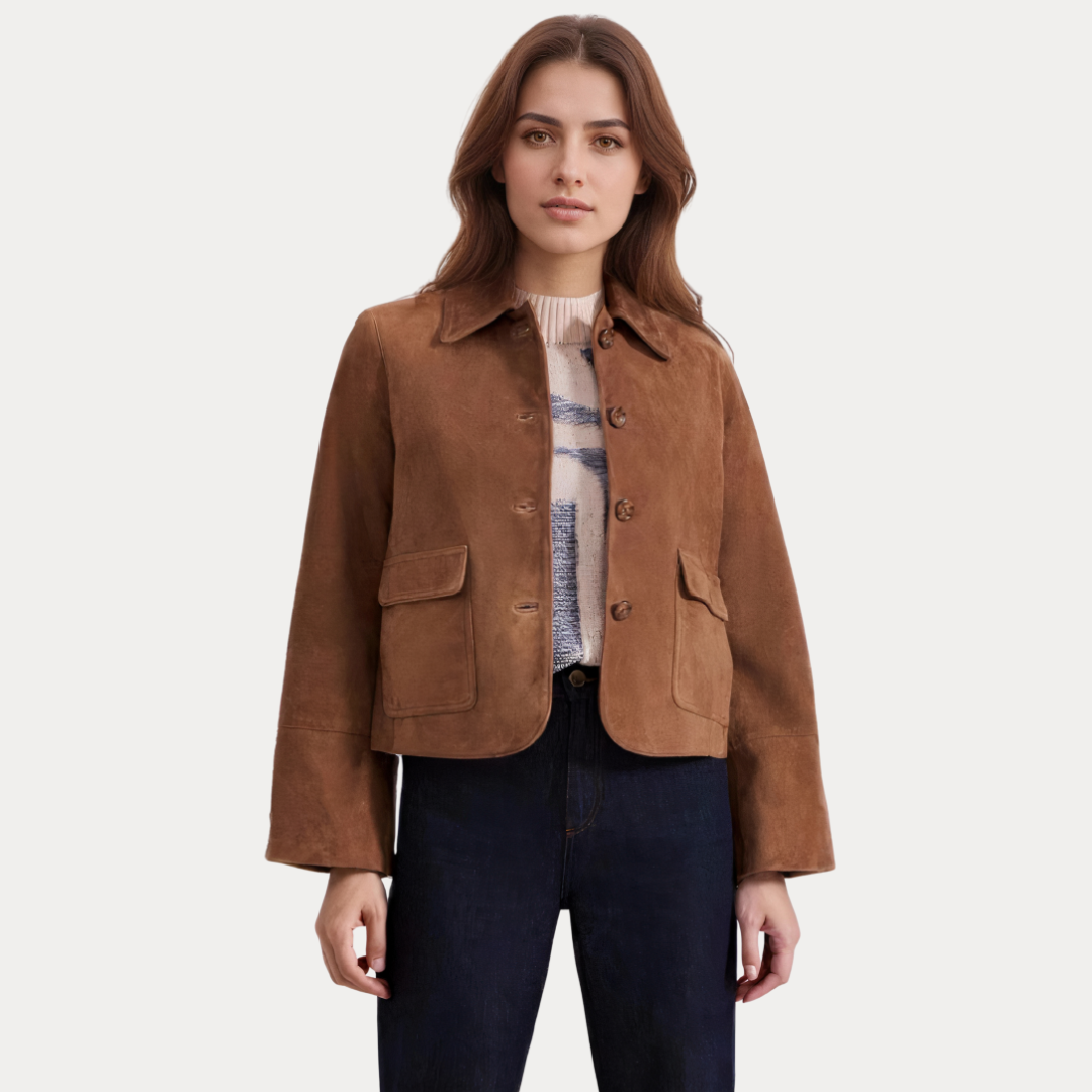 GIACCA DA DONNA IN PELLE SCAMOSCIATA