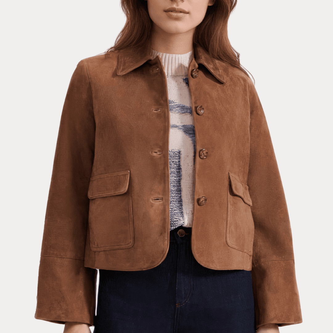 GIACCA DA DONNA IN PELLE SCAMOSCIATA