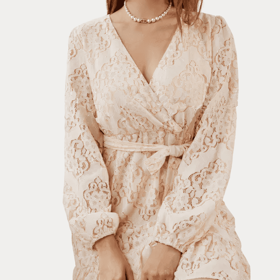 ABITO IN COTONE IN PIZZO RICAMATO