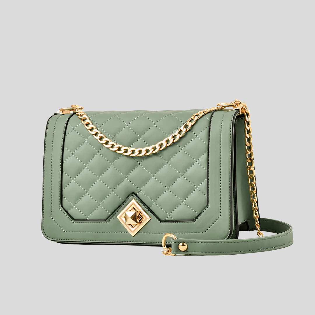 BORSA A MANO CON RICAMO DIOGONALE