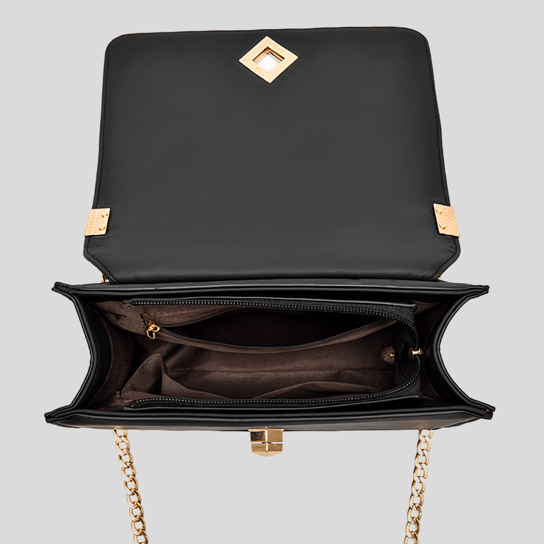 BORSA A MANO CON RICAMO DIOGONALE