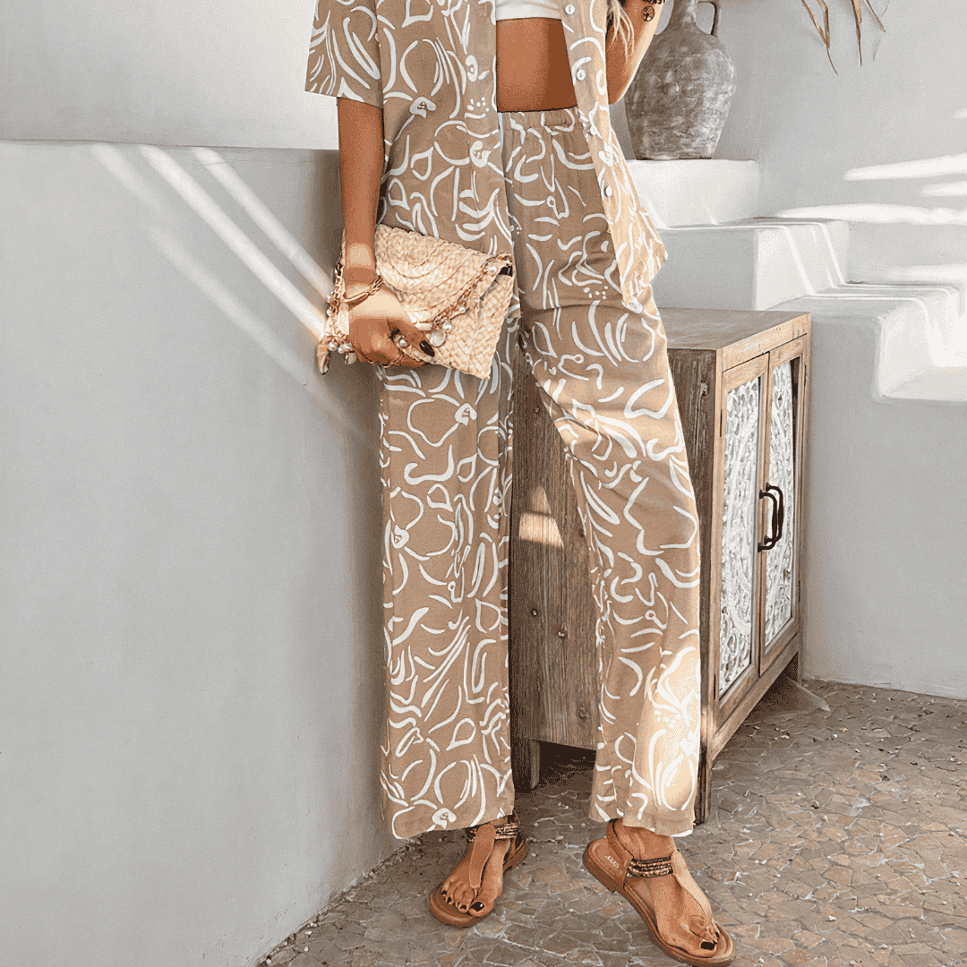 COMPLETO DUE PEZZI CON MANICHE A TRE QUARTI