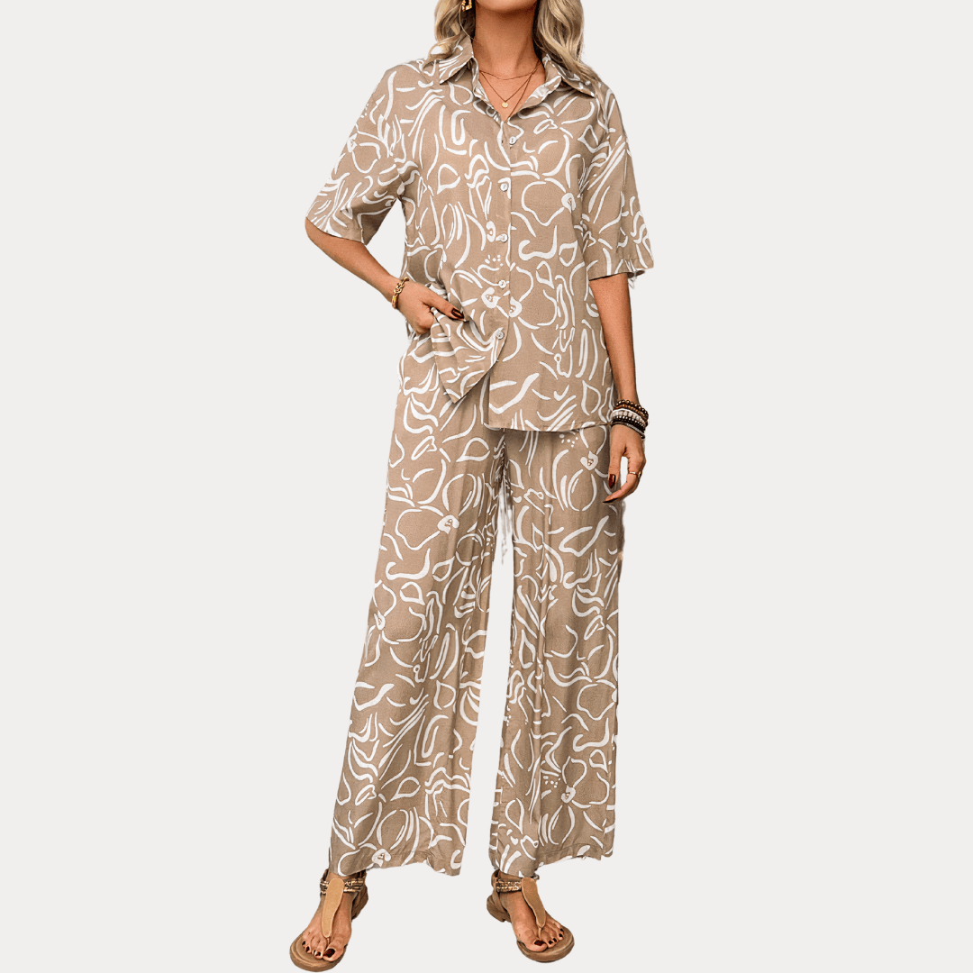 COMPLETO DUE PEZZI CON MANICHE A TRE QUARTI