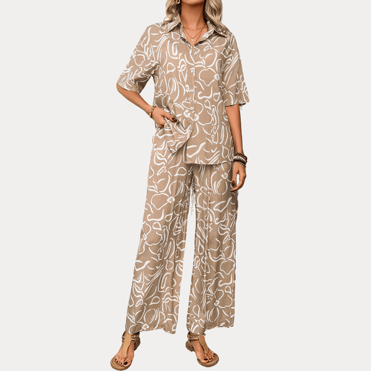 COMPLETO DUE PEZZI CON MANICHE A TRE QUARTI