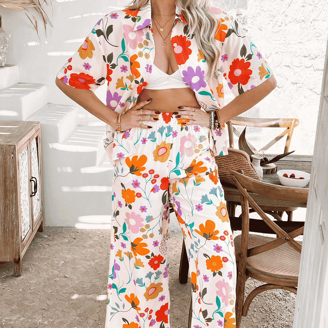 COMPLETO DUE PEZZI CON MANICHE A TRE QUARTI