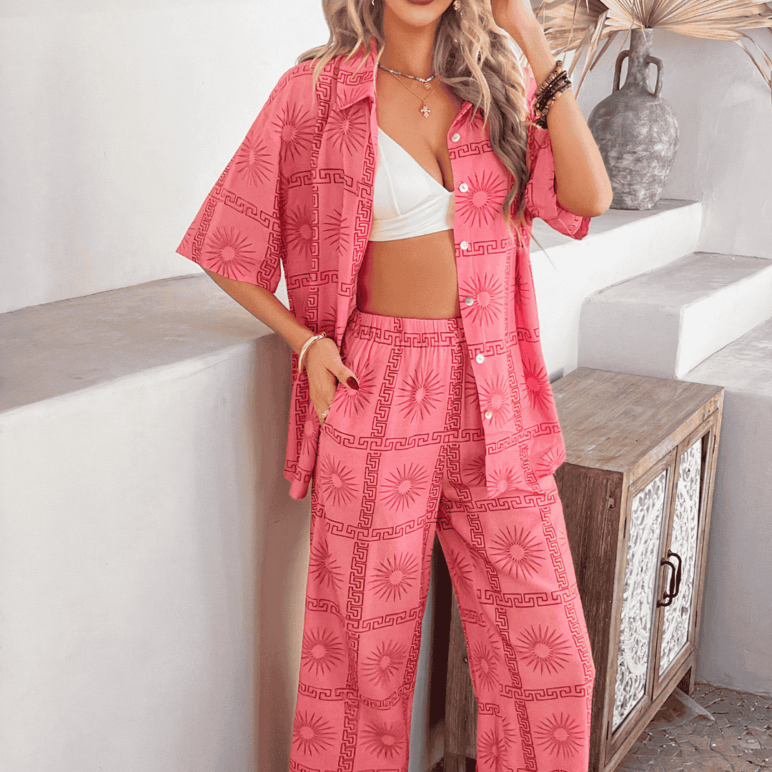 COMPLETO DUE PEZZI CON MANICHE A TRE QUARTI