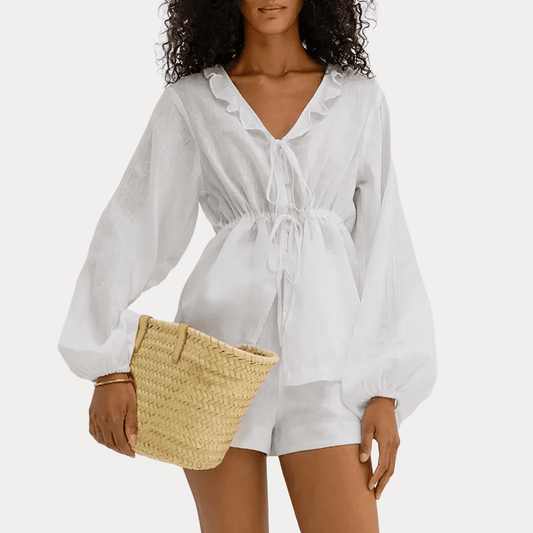 COORDINATO IN MISTO LINO E COTONE