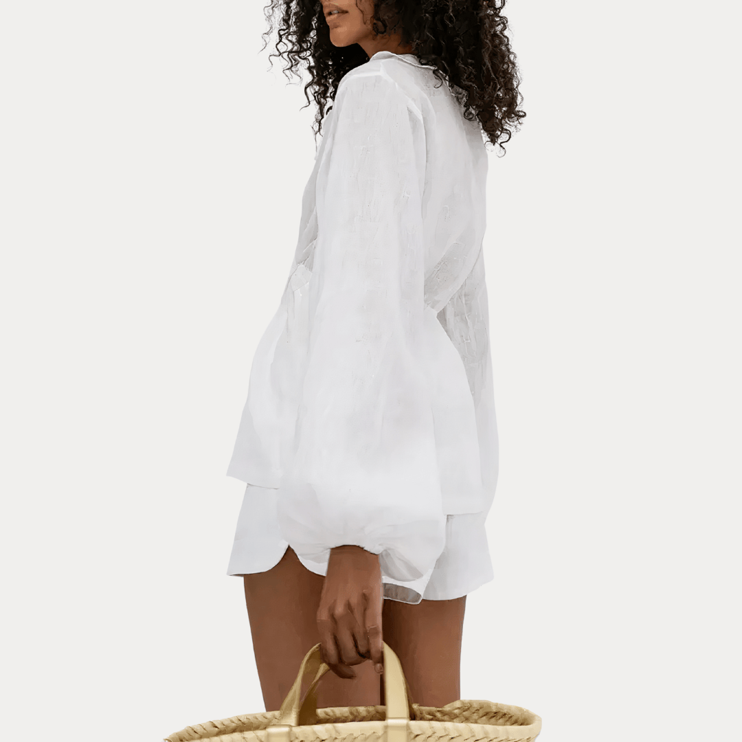 COORDINATO IN MISTO LINO E COTONE