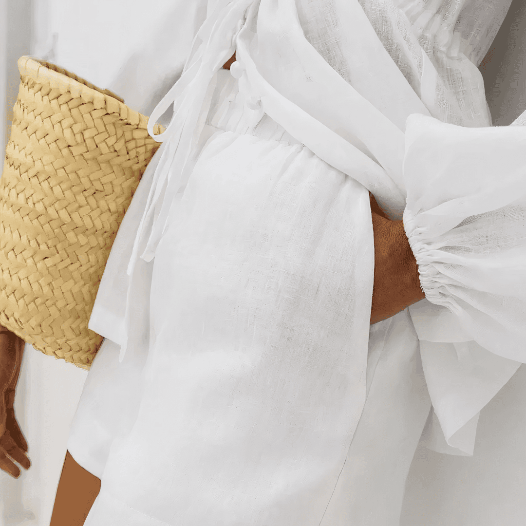 COORDINATO IN MISTO LINO E COTONE