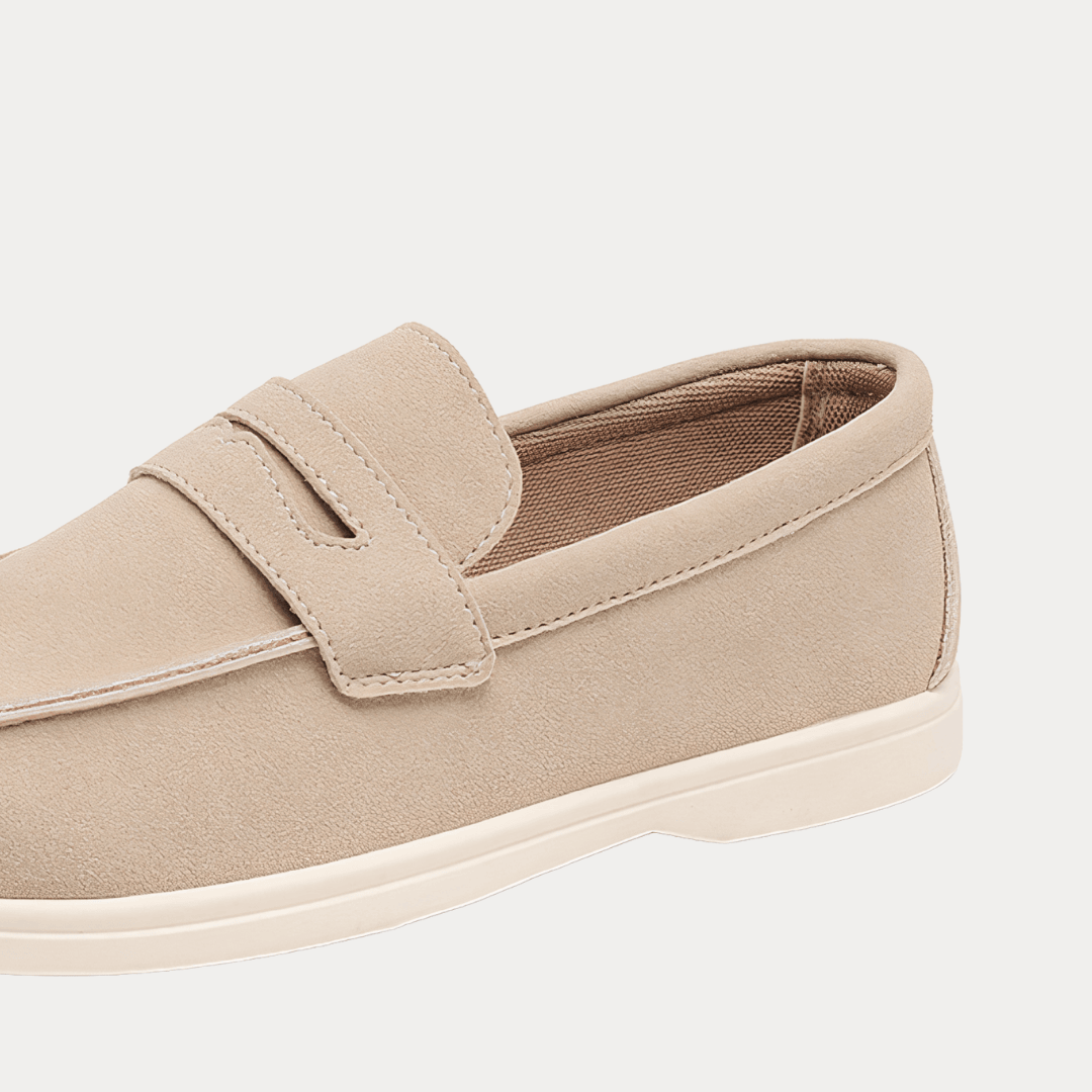 MOCASSINI IN PELLE SCAMOSCIATA