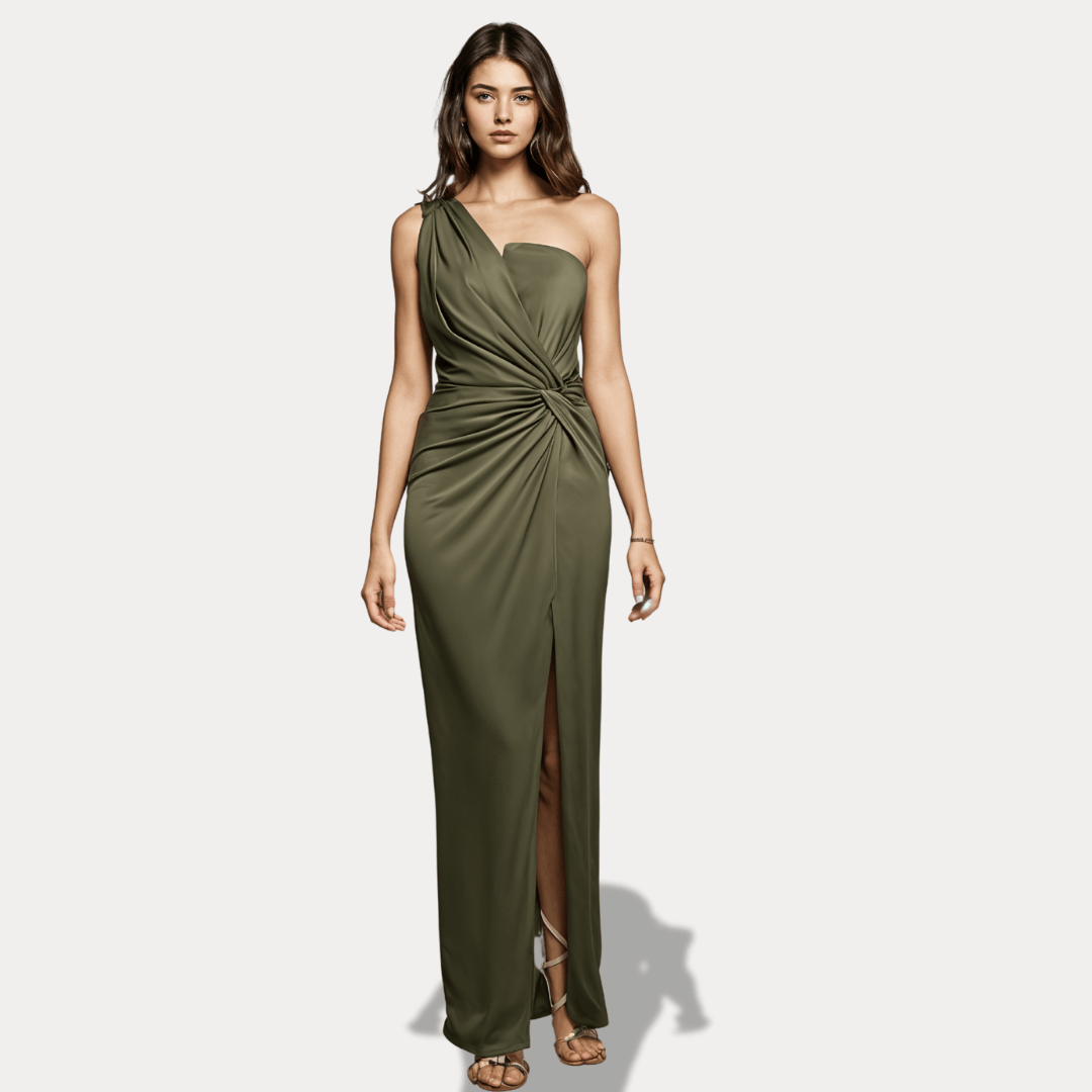 ABITO DI RASO MONOSPALLA