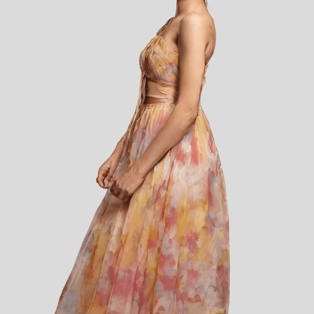 ABITO DECORO FLOREALE