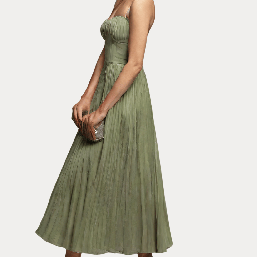 ABITO CON GONNA LUNGA A RIGHE