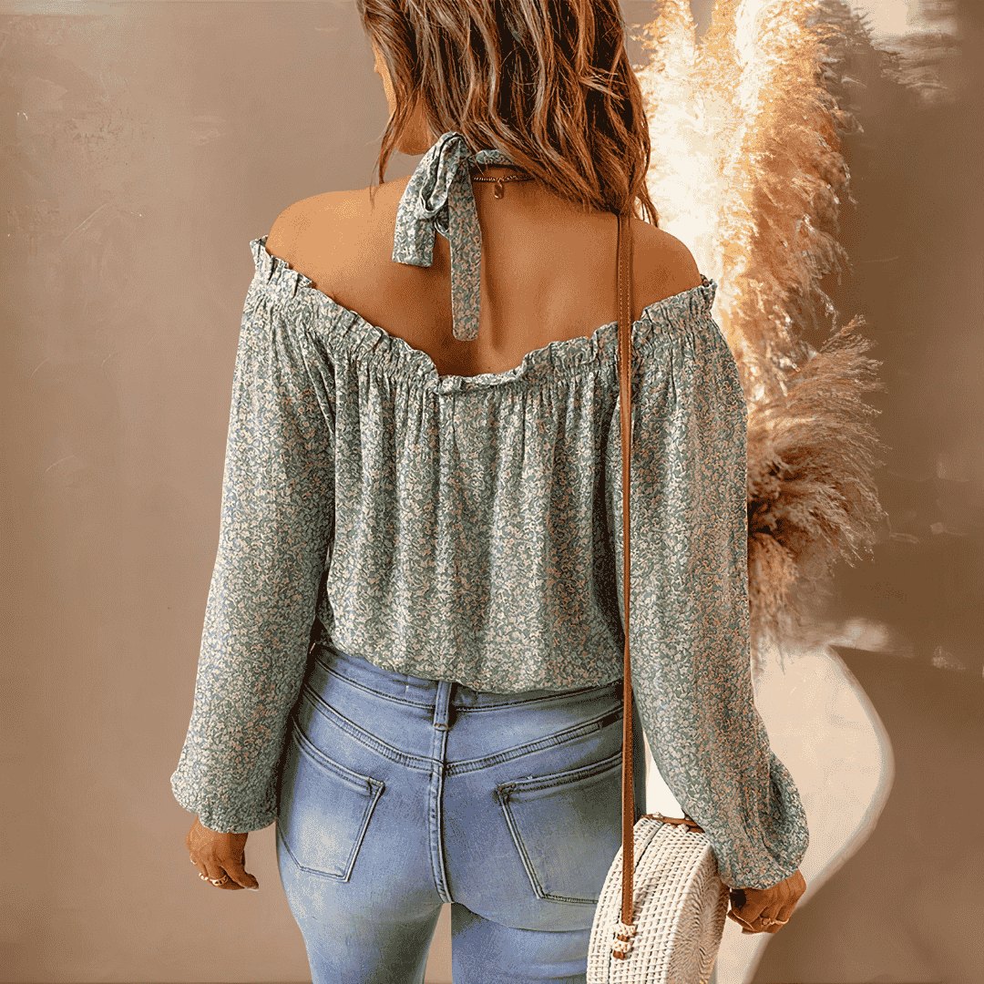 TOP IN CHIFFON FLOREALE