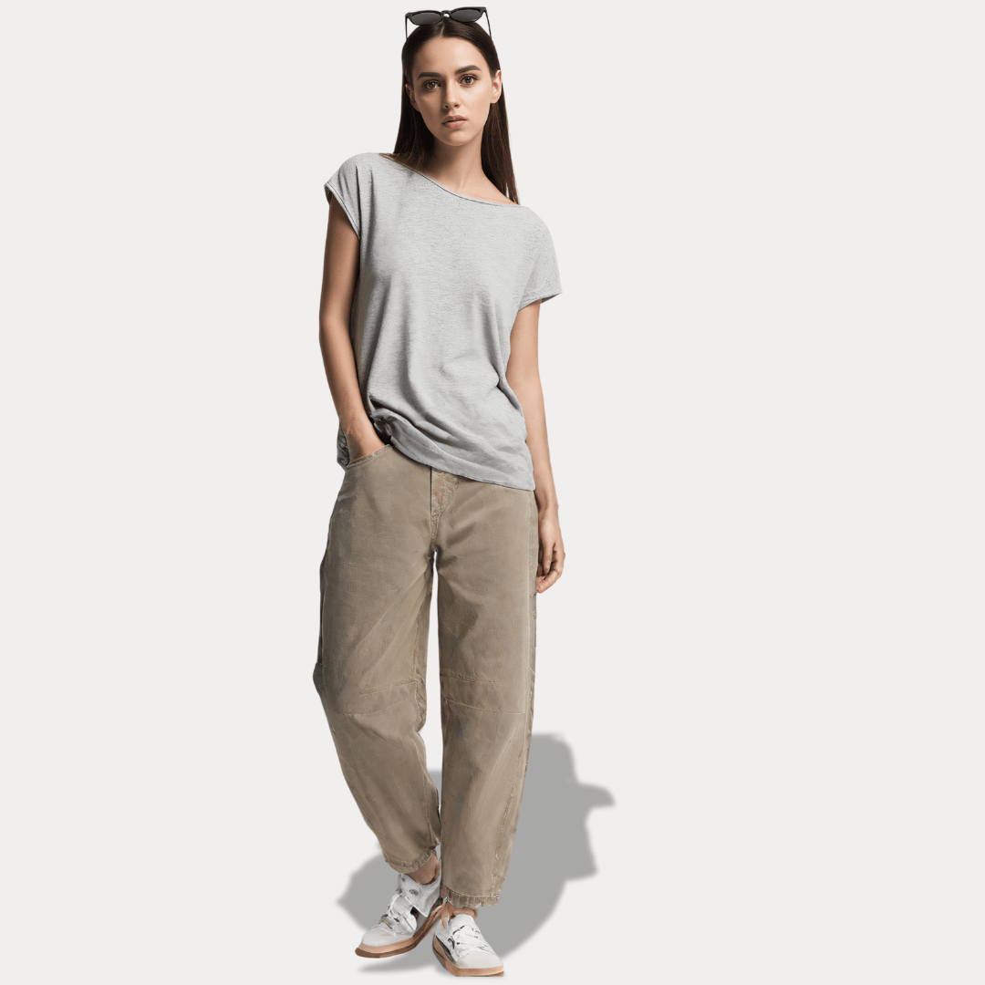 BALLOON JEANS IN COTONE