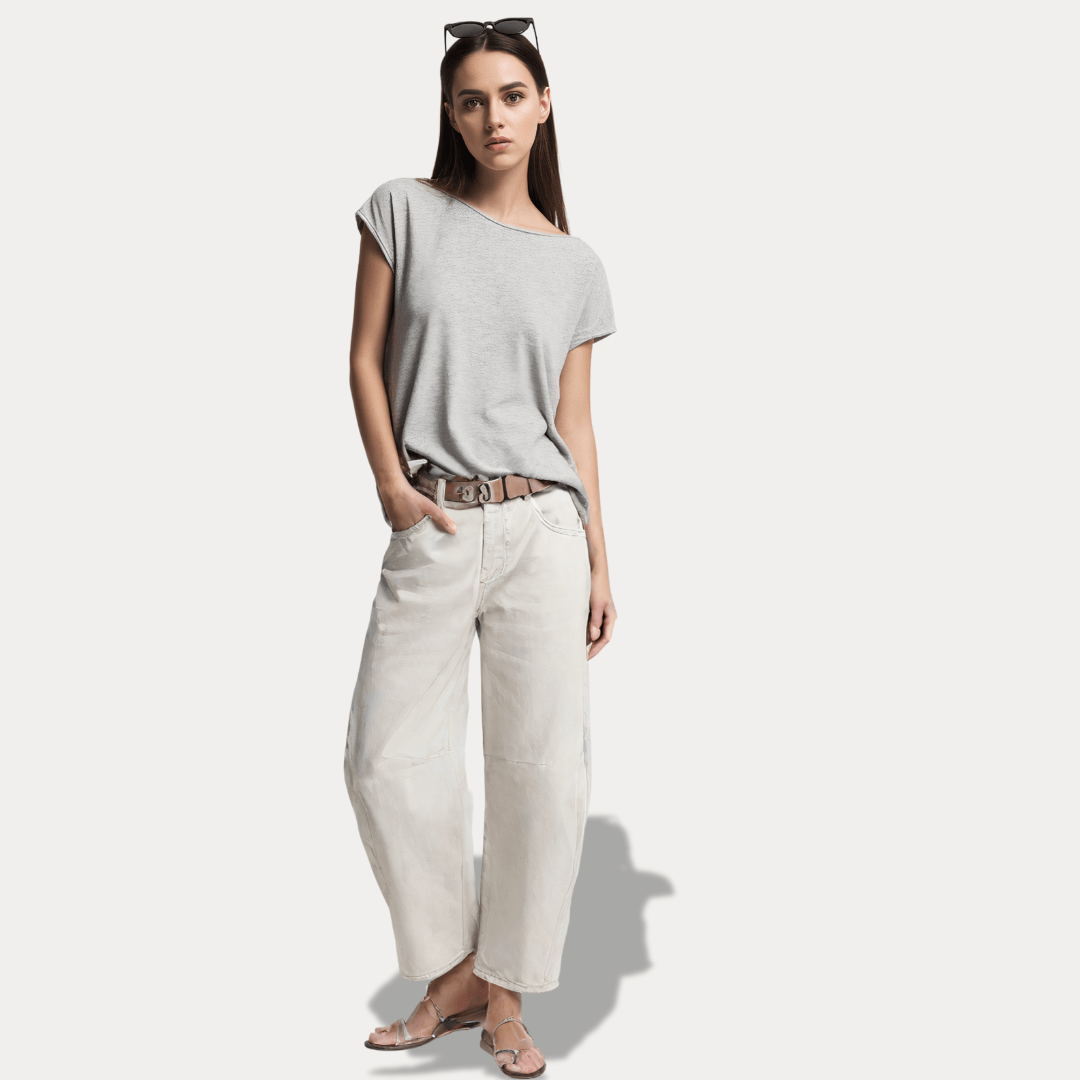 BALLOON JEANS IN COTONE