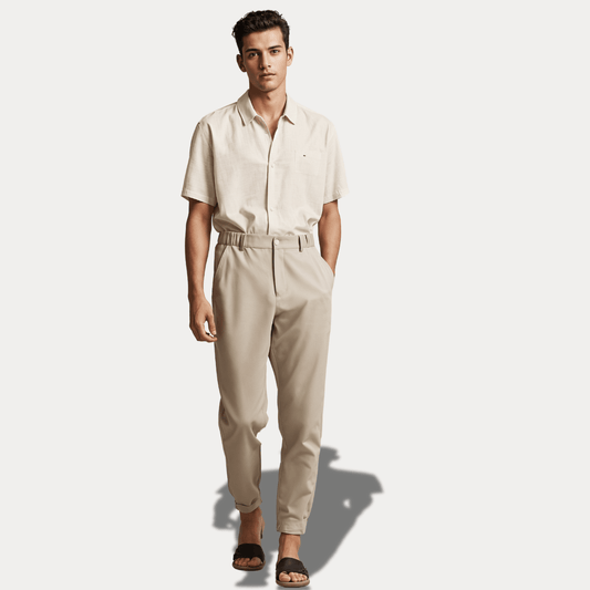 PANTALONI SLIM FIT CON FASCIA ELASTICA