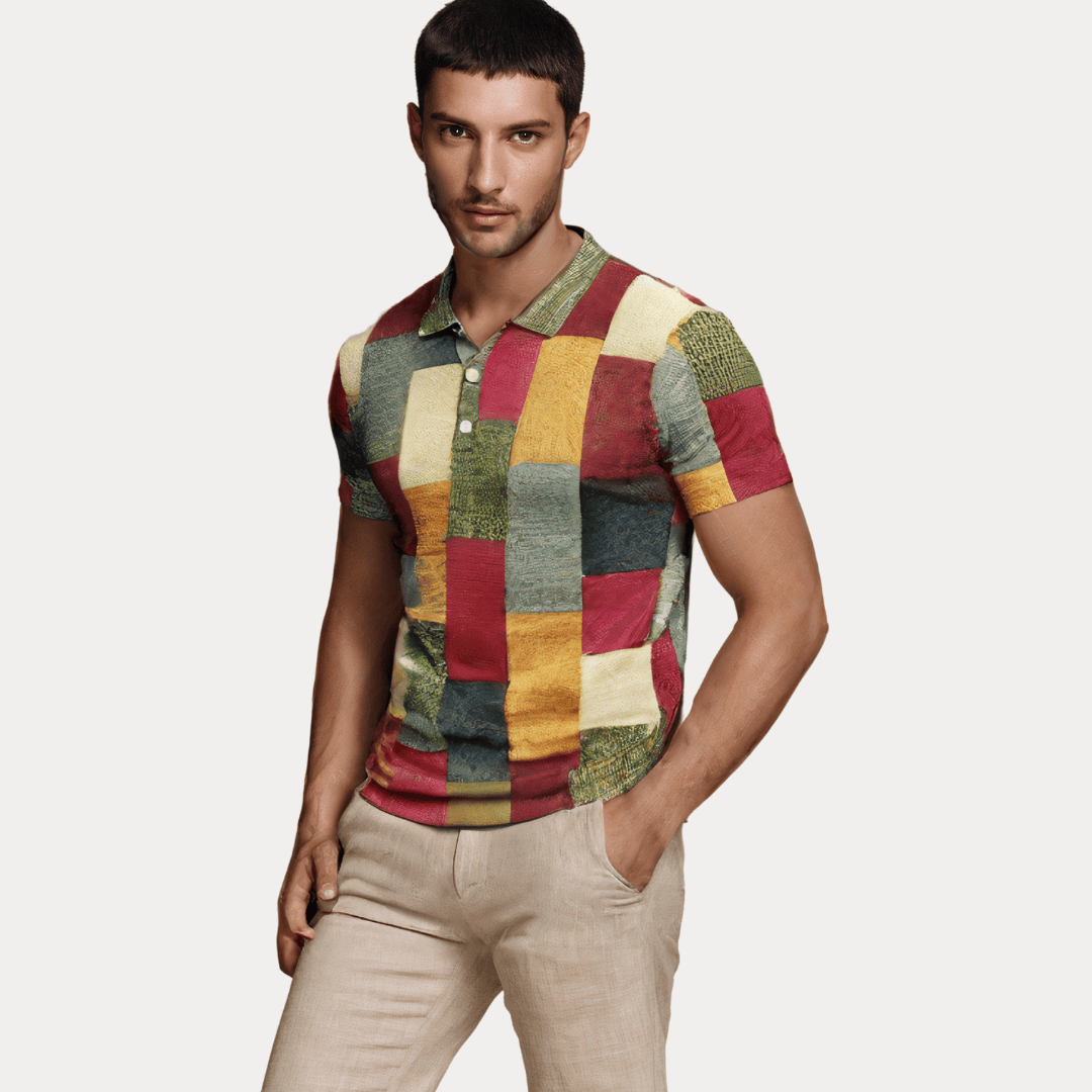 POLO SLIM FIT IN STOFFA