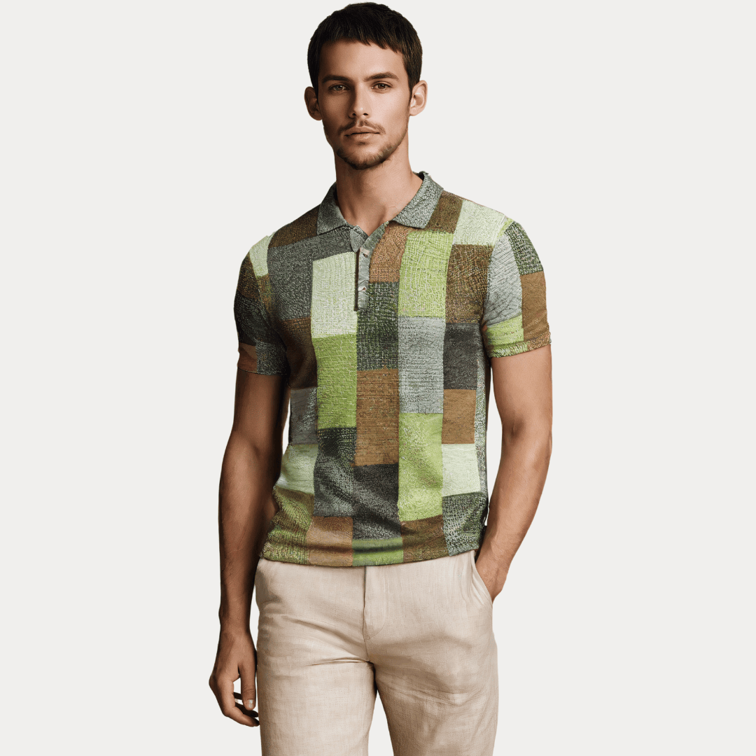 POLO SLIM FIT IN STOFFA