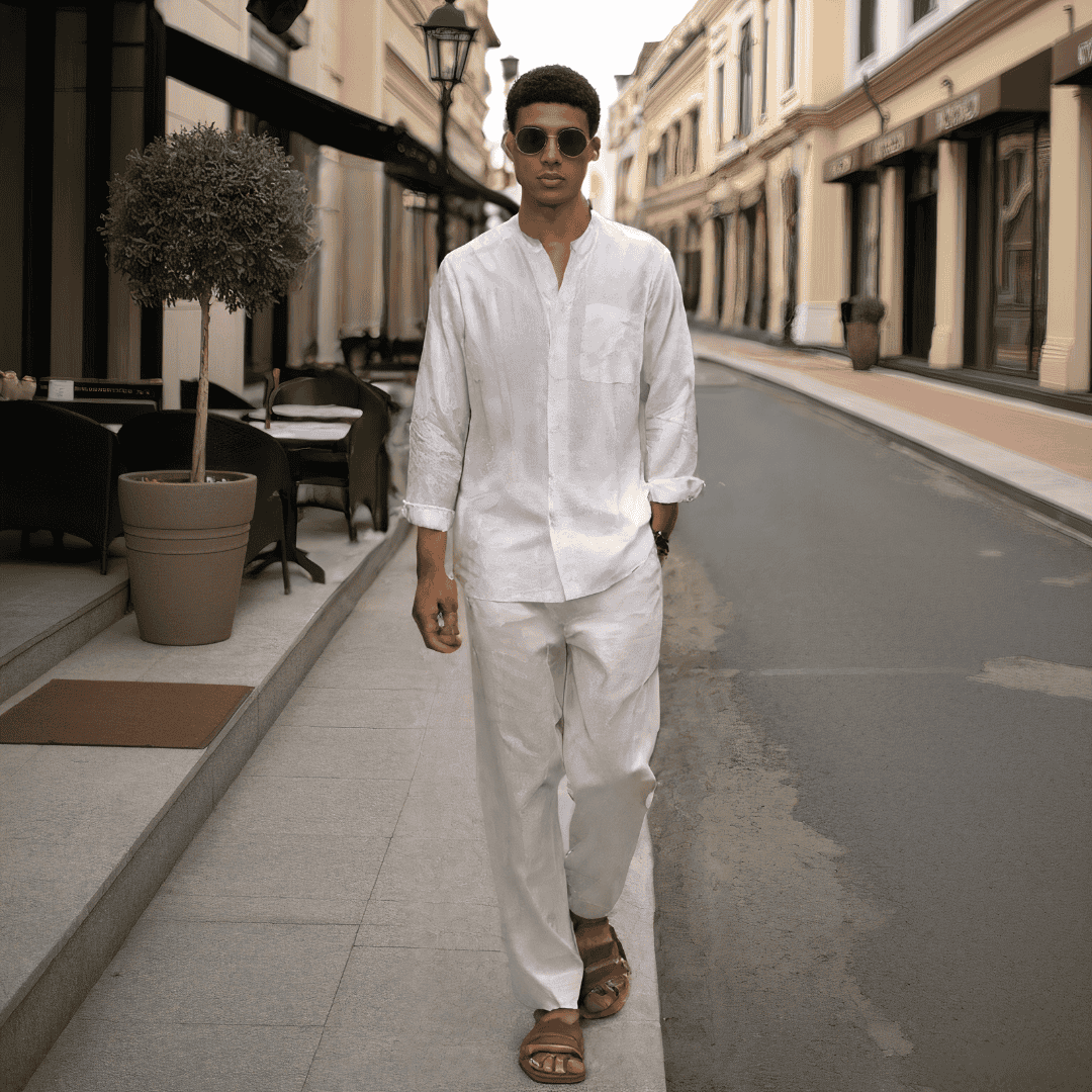 COMPLETO DUE PEZZI IN LINO