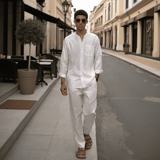 COMPLETO DUE PEZZI IN LINO