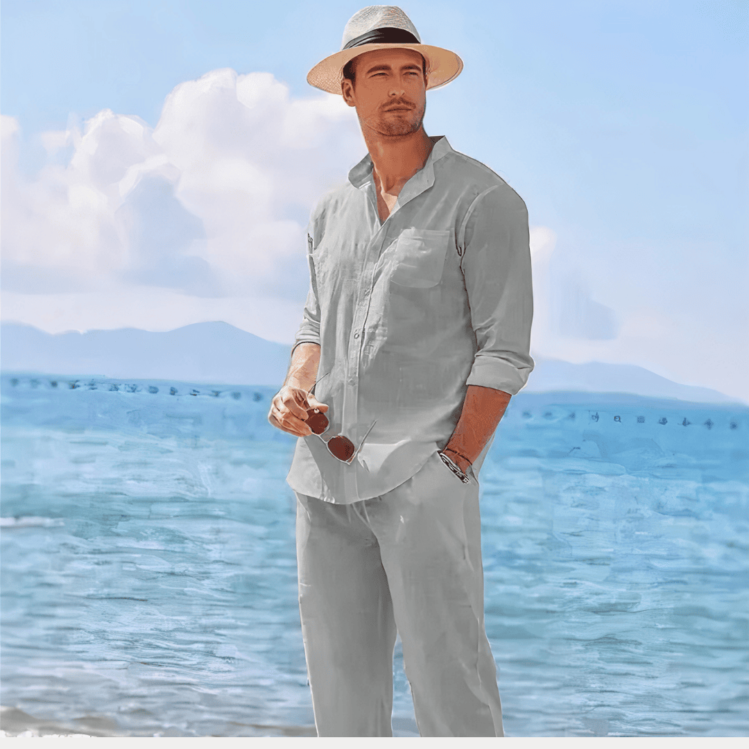 COMPLETO DUE PEZZI IN LINO