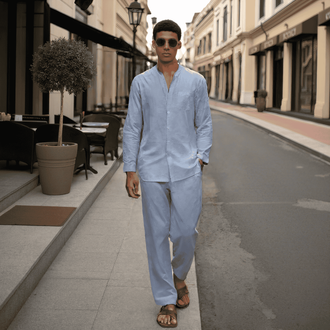 COMPLETO DUE PEZZI IN LINO