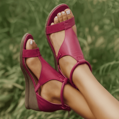 SANDALI TACCO IN PELLE